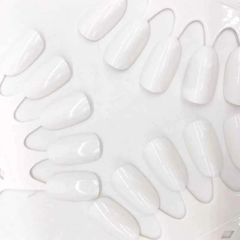 50 Tips Nail Art Display False Nail Tips Crown Fake Nails Polish Clear Nature Color Card Acrylic Practice Chart Palette Art Ring
