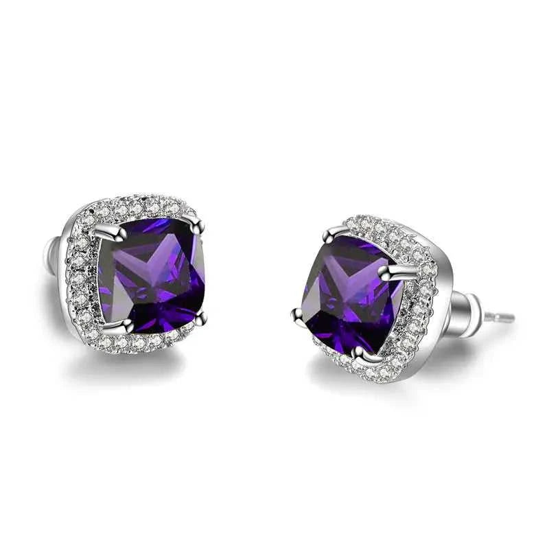 Luxury Female Crystal Zircon Stone Earrings Fashion Silver Color Jewelry Vintage Double Stud Earrings For Women The jack market .AU The jack market .AU Jewellery & Chains $ 47 200001034:361180#Silver Yellow