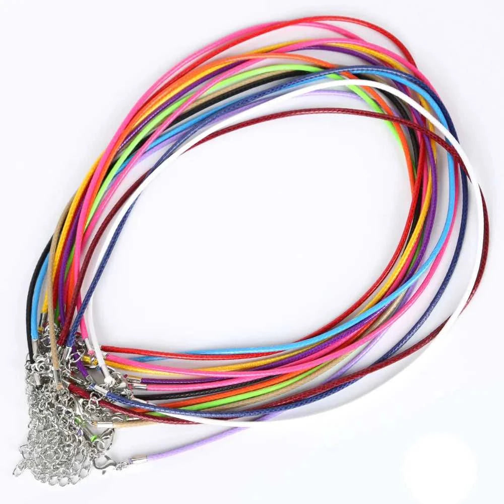 10Pcs/lot 2mm Leather Chains Necklaces Bracelet Pendant Charms Lobster Clasp DIY Jewelry Making Accessories String Cord Necklace The jack market .AU The jack market .AU Jewellery & Chains $ 50 14:365458#Orange Yellow
