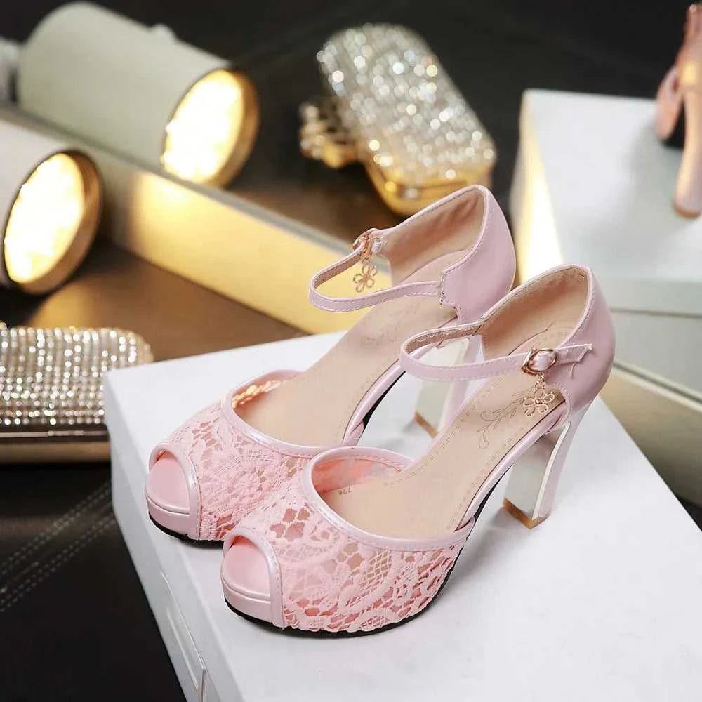 women Summer lace mesh shoes Fish Mouth high heel ladys platform sandals evening dress wedding shoes 2025 zapatos de mujer 43 The jack market .AU The jack market .AU Step Up Your Style: Trendy Shoes for Every Occasion! $ 92 14:193#black;200000124:200000333