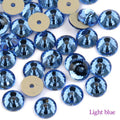 QIAO Glass Round Rhinestones for Wedding Dresses | Sparkling DIY Crystal Accents from SS12 to SS30