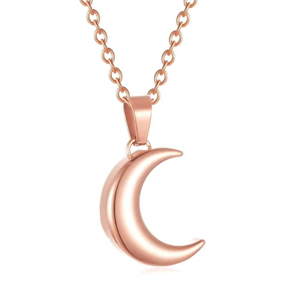 Stainless Steel Crescent Moon Pendant Cremation Jewelry Urn Necklaces for Human Pet Ashes Memorial Jewelry Gift for Women Men The jack market .AU The jack market .AU Jewellery & Chains $ 53 200001033:361187#Rose Gold