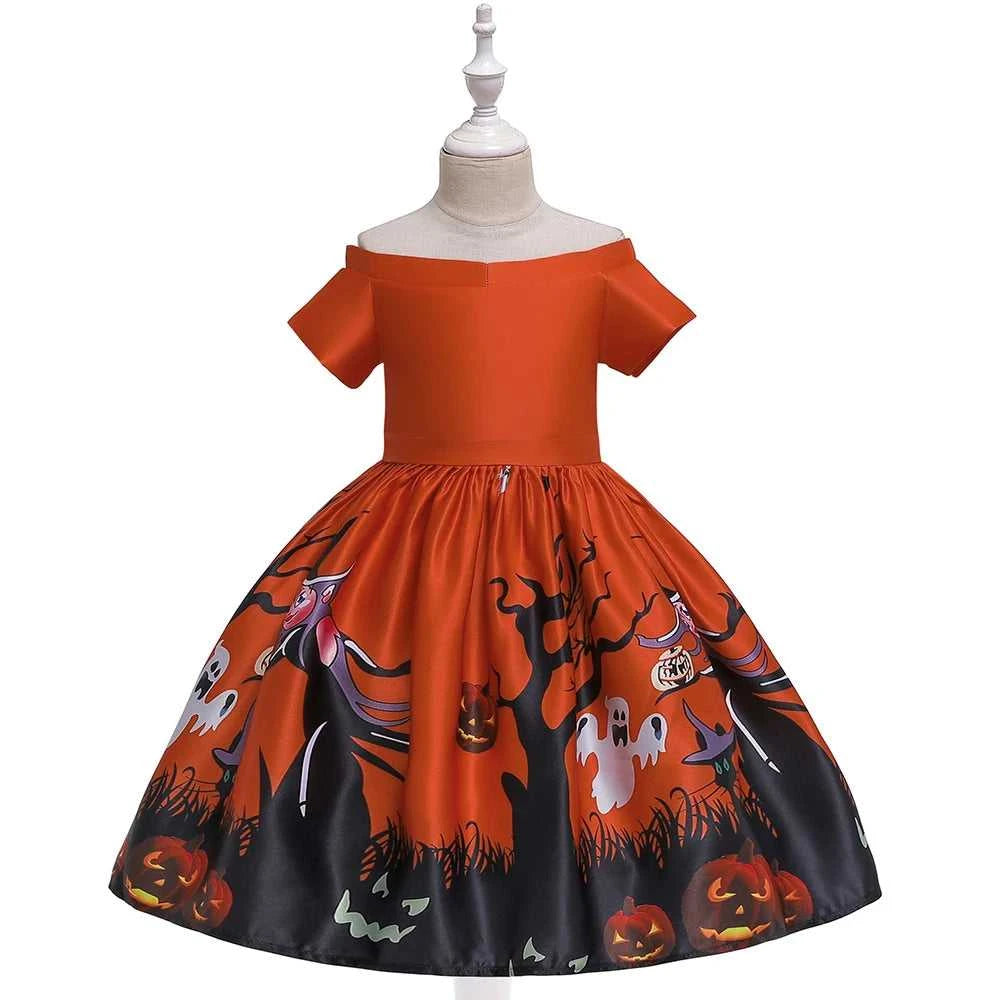 Girls Dress Halloween Costume For Kids Girl Party Dresses Children Girls Pumpkin Lace Witch Printed Cosplay Princess Dress The jack market .AU The jack market .AU Mum & Kids: Essential Products for Every Family $ 44 14:350852#black;200000463:200004187#100 (2T)