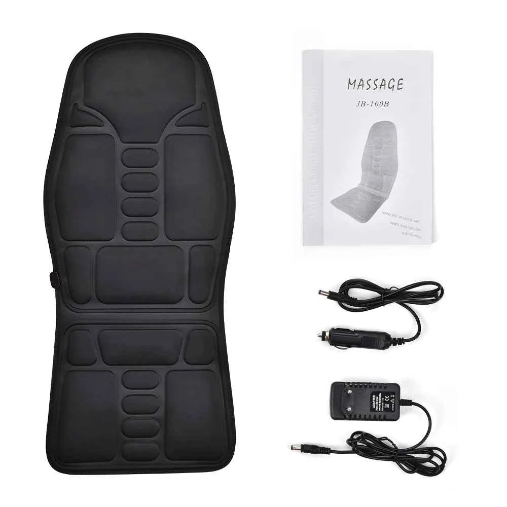 Electric Comfort Vibrating Massage Pad - Soothing Heat & Relaxation for Back, Neck & Lumbar - Perfect for Car, Office, & Home