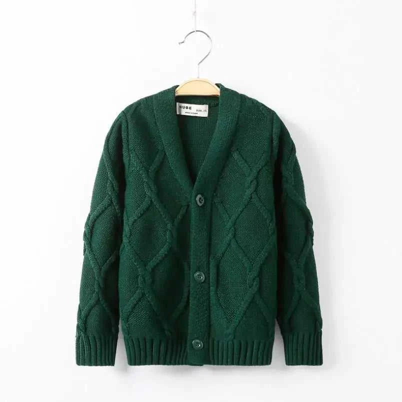 2023 new Spring Autumn Boys Sweater Solid Color Keep Warm Knitting Jacquard Weave V-neck Cardigan For Kids 2-10 Years Old The jack market .AU The jack market .AU Mum & Kids: Essential Products for Every Family $ 42 14:1254#Picture Color;200000463:200004187#2T-3T