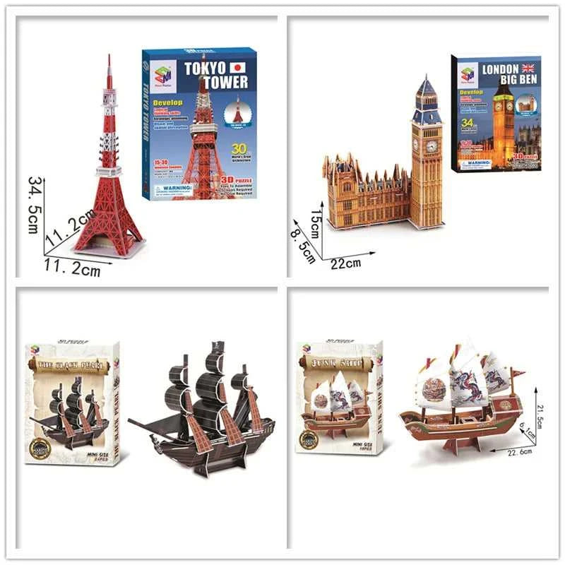 40 Style World Famous Architecture Building 3D Puzzle Model Construction 3D Jigsaw Puzzle Toys For Kids Christmas Gift The jack market .AU The jack market .AU Little Wonders $ 50 14:200004870#668-20