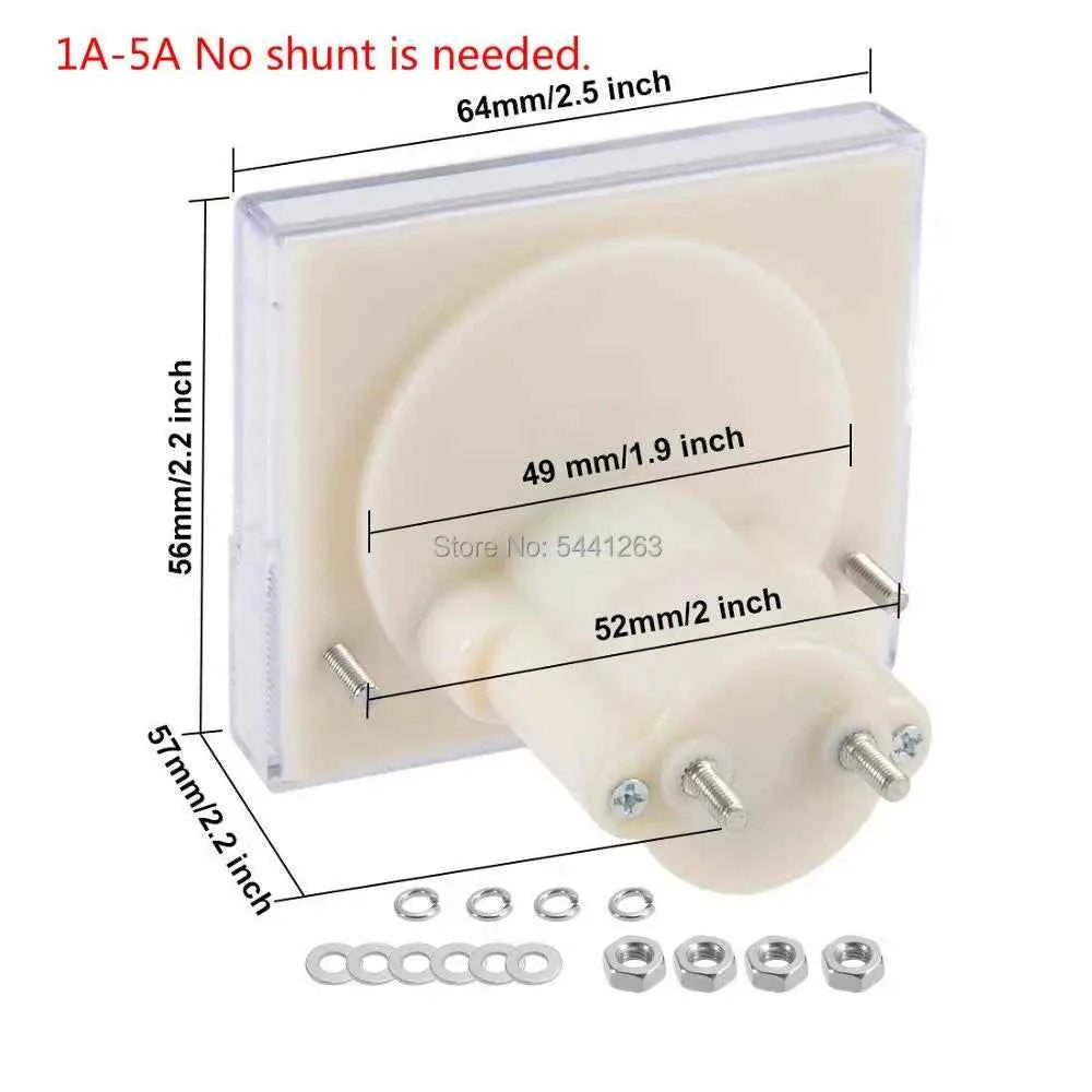 85C1 Bidirectional DC ammeter DC -10 to +10A 1A 2A 5A 2.5A Class 2.5 Accuracy Panel Mounted Analog Ammeter