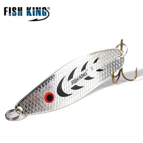 FISH KING 20-30g Metal Spoon Hard Fishing Lure Artificial Wobblers For Trolling Trout Spoon Bait Bass Pike With Treble Hook The jack market .AU The jack market .AU Fishing Gear $ 20 14:200002984#004;5:100014443#30g