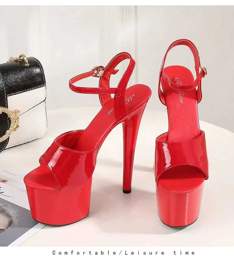 2022 Stripper Pole Dance Shoes High Heels Women Sexy Show Shoes Party Club 13 15 17CM Sandals Platform High-heeled Shoes Wedding The jack market .AU The jack market .AU Step Up Your Style: Trendy Shoes for Every Occasion! $ 94 14:366#Blue leopard;200000124:3434