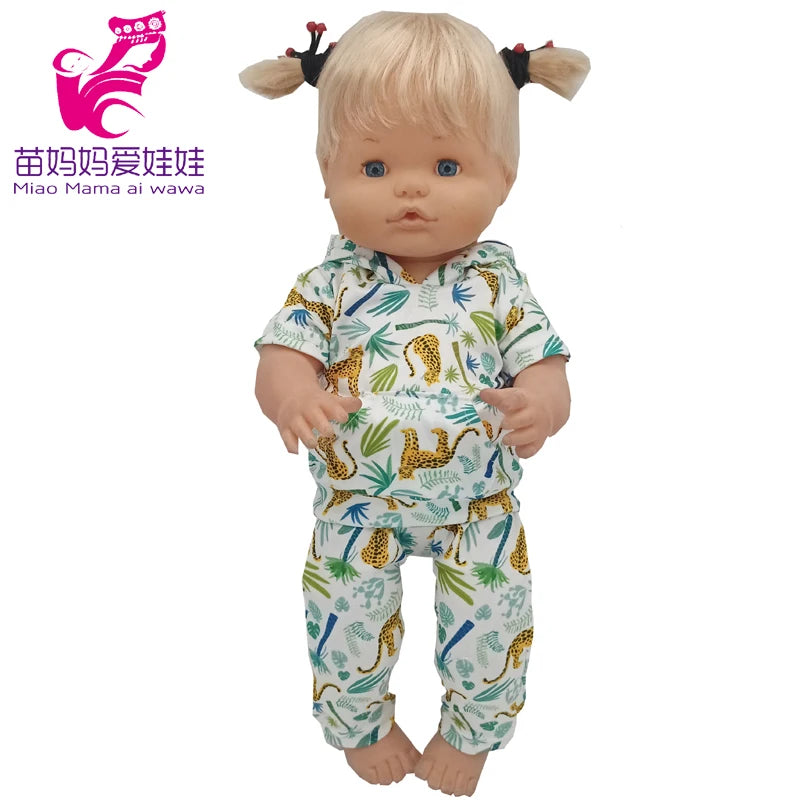 Nenuco 17-Inch Baby Doll Dress - Festive Christmas Tree Design with Red & Green Skirt for 40cm Dolls