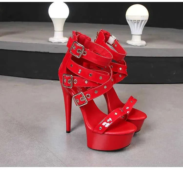 2025 Mclubgirl 8661 Series 15cm Heel 4.5cm Platform 8 Model Rivet Pull ROMAN SANDALS Quick Sell High Heels 15cm LFD The jack market .AU The jack market .AU Step Up Your Style: Trendy Shoes for Every Occasion! $ 86 14:771#15CM-Apricot;200000124:200000898