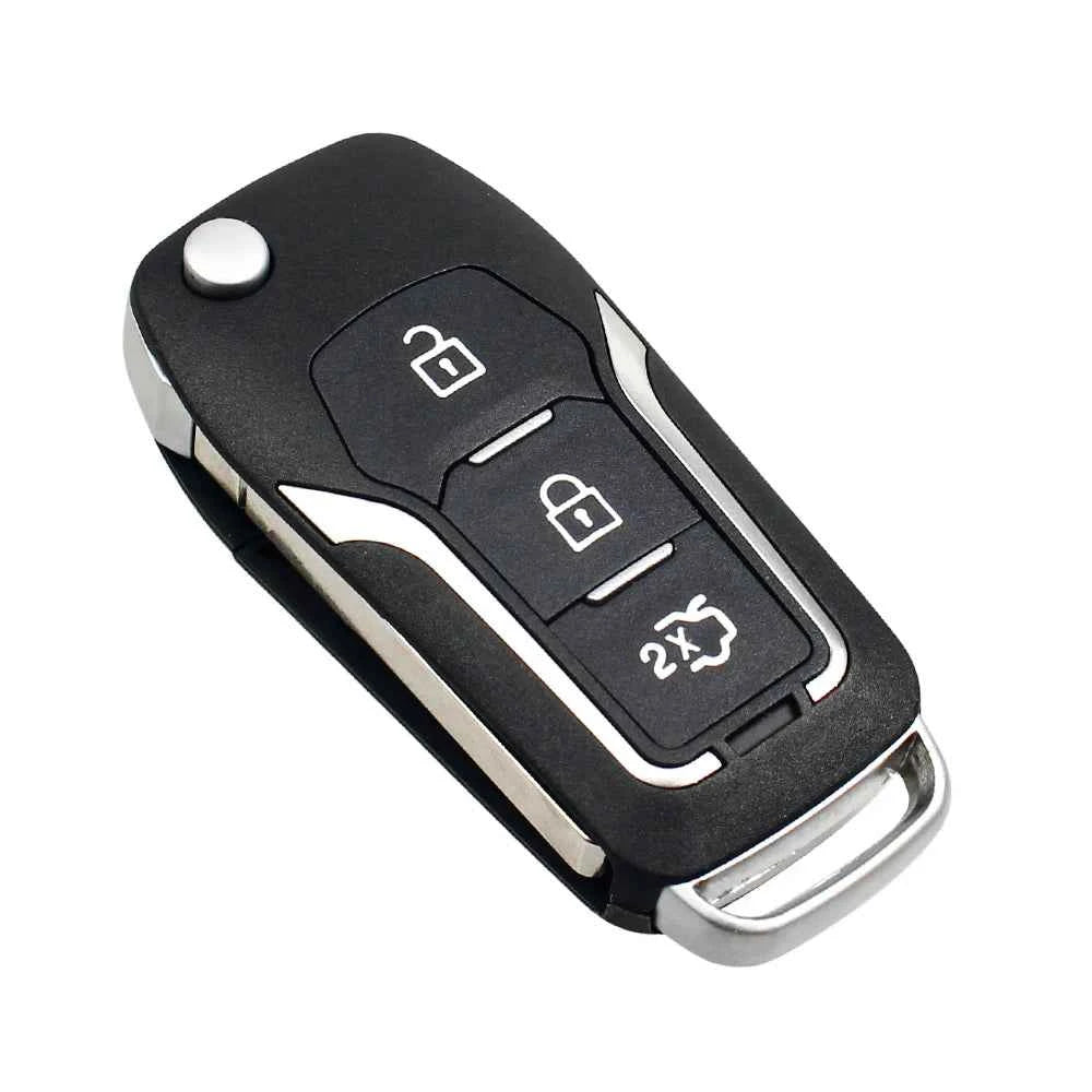 Dandkey 433MHz 4D60 4D63 Chip 3 Buttons Flip Modified Remote Control Car Key For Ford Focus 2 3 Mondeo Fiesta Key Fob HU101 Case