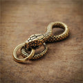 Handmade Pure Copper Zodiac Snake Keychains Pendants Vintage Brass Animal Python Waist Buckle Punk Men Women Car Key Chain Rings The jack market .AU The jack market .AU Jewellery & Chains $ 53 14:29#Snake A