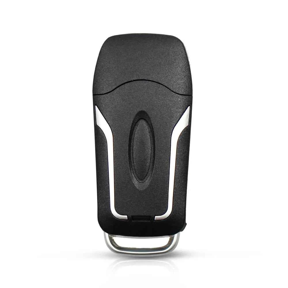 Dandkey Flip Key Fob with 433MHz 4D60/4D63 Chip for Ford Focus, Mondeo & Fiesta - Stylish 3-Button Design