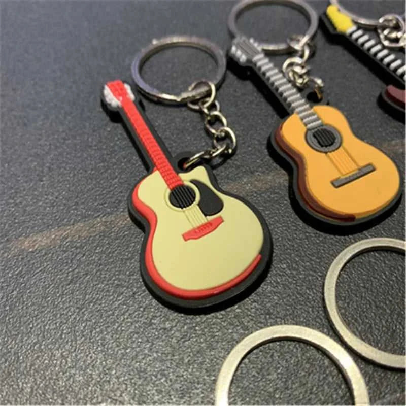 30Pcs Guitar Keychain Man Women Punk Violin Musical Instrument Silicone Pendant Keyring Holder Friends Gifts Bag Jewelry The jack market .AU The jack market .AU Jewellery & Chains $ 61 14:193#Style B