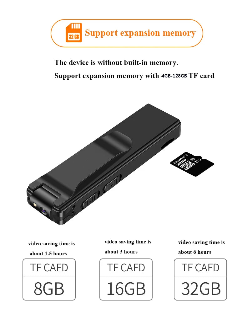 Vandlion Magnetic Digital Mini Camera HD Flashlight Micro Cam Webcam Motion Detection Snapshot Loop Recording Camcorders