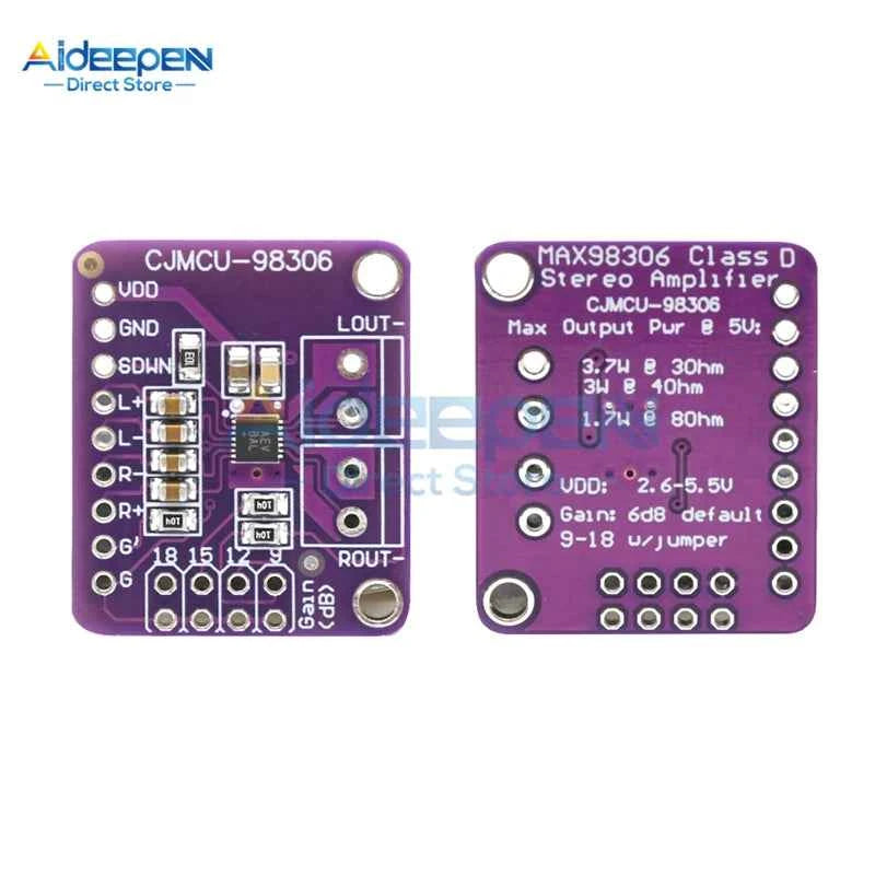 MAX98306 Stereo Class D Amplifier Module - 3.7W Power for High-Fidelity Sound