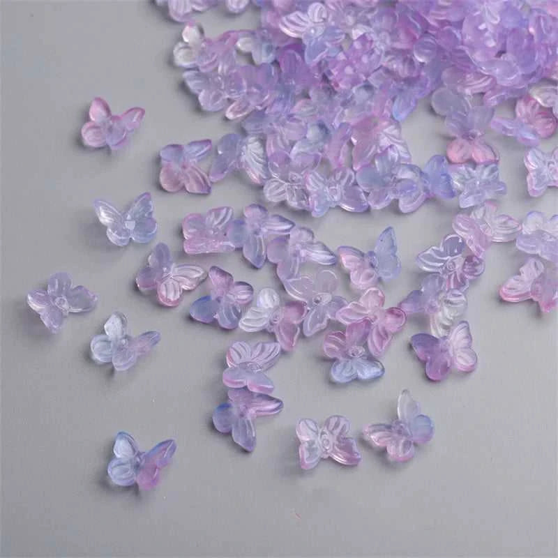 New Design Butterfly Glass Beads Handmade Material 10mm Gradient Loose Pendant Jewelry Accessories For Earring DIY Charms Beads The jack market .AU The jack market .AU Jewellery & Chains $ 53 14:200004891#10;200000196:1181#10mm (50PCS)
