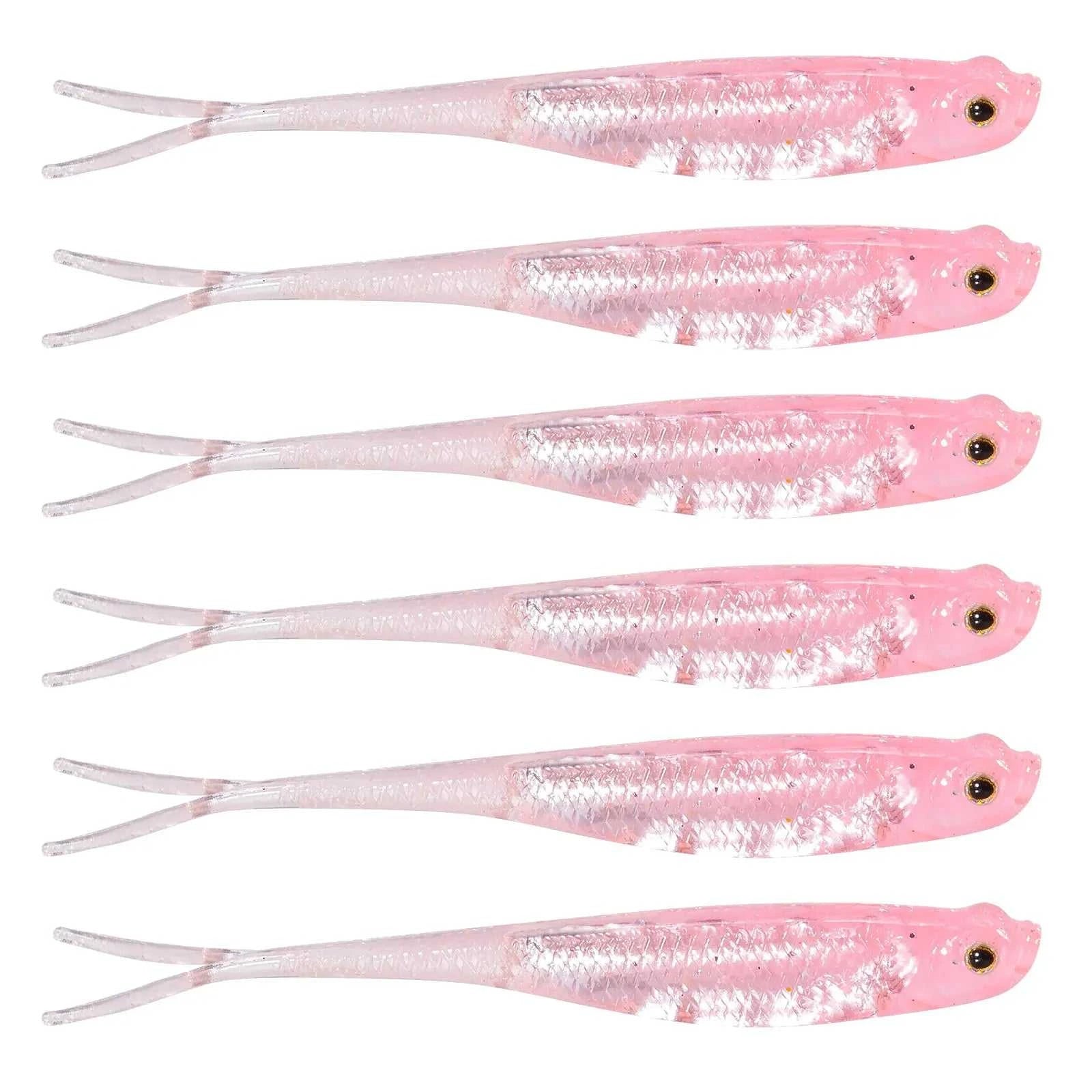 Dr.Fish 5/6pcs Fishing Soft Lure Plastic Saltwater Fork Tail Drop Shot Silicone Soft Bait Worm Bass Trout Pike Walleye Weedless The jack market .AU The jack market .AU Fishing Gear $ 24 14:202997806#Pink;200007763:201336100;5:8022#75mm-6pcs