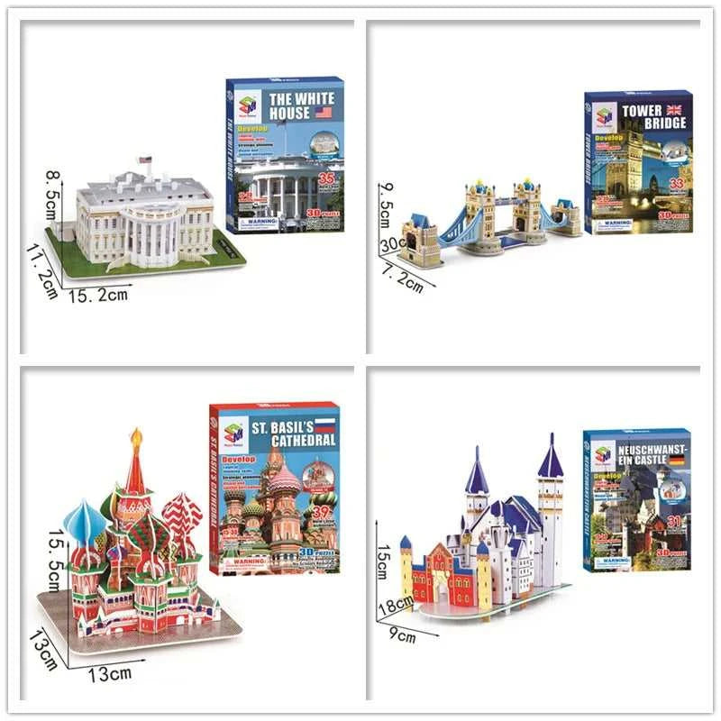 40 Style World Famous Architecture Building 3D Puzzle Model Construction 3D Jigsaw Puzzle Toys For Kids Christmas Gift The jack market .AU The jack market .AU Little Wonders $ 50 14:200004870#668-20