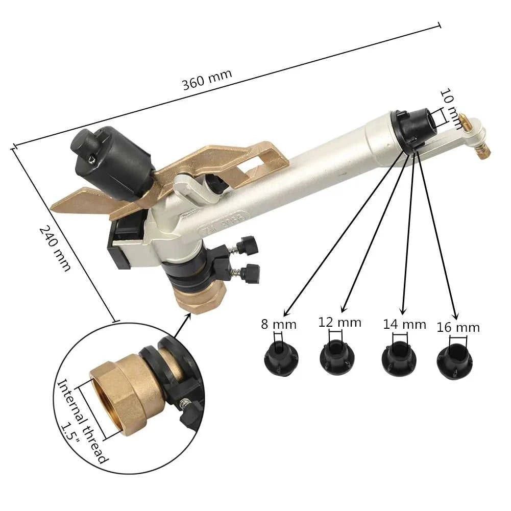G1"1.5" Female Thread Rocker Big Covering Range Sprinkler Gun Garden Agriculture Lawn Grass Irrigation Watering Nozzles Rain Gun The jack market .AU The jack market .AU Home $ 143 14:366#B;200007763:201336100