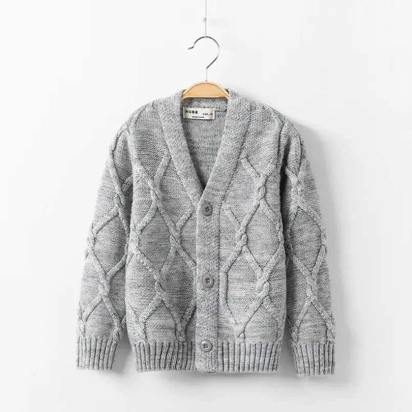 2023 new Spring Autumn Boys Sweater Solid Color Keep Warm Knitting Jacquard Weave V-neck Cardigan For Kids 2-10 Years Old The jack market .AU The jack market .AU Mum & Kids: Essential Products for Every Family $ 42 14:1254#Picture Color;200000463:200004187#2T-3T