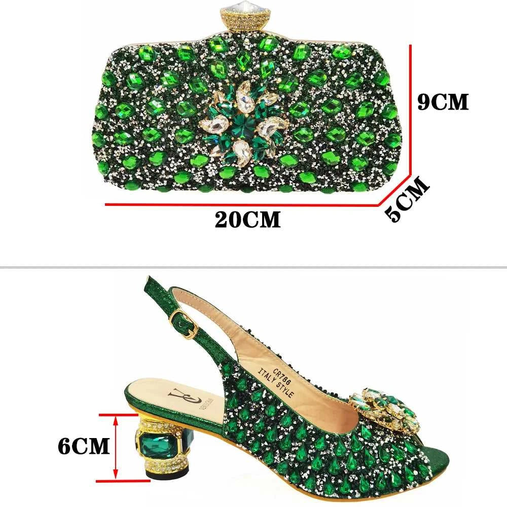 Doershow beautiful Italian Shoes And Bag Sets For Evening Party With Stones Italian Leather Handbags Match Bags!!HWE1-1 The jack market .AU The jack market .AU Step Up Your Style: Trendy Shoes for Every Occasion! $ 128 14:175;200000124:100010482