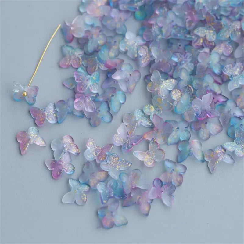 New Design Butterfly Glass Beads Handmade Material 10mm Gradient Loose Pendant Jewelry Accessories For Earring DIY Charms Beads The jack market .AU The jack market .AU Jewellery & Chains $ 53 14:200004891#10;200000196:1181#10mm (50PCS)