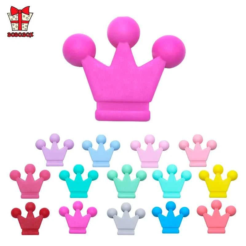 BOBO.BOX 10pcs Baby Teething Toys Crown Silicone Beads Food Grade Silicone DIY Pacifier Chain Pendant Accessories Baby Teethers The jack market .AU The jack market .AU Mum & Kids: Essential Products for Every Family $ 21 14:175#5