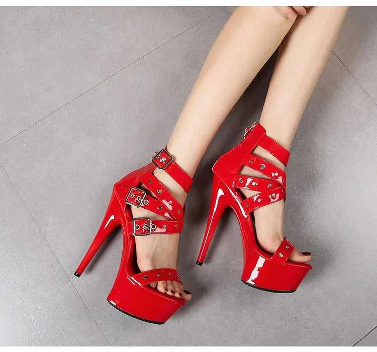 2025 Mclubgirl 8661 Series 15cm Heel 4.5cm Platform 8 Model Rivet Pull ROMAN SANDALS Quick Sell High Heels 15cm LFD The jack market .AU The jack market .AU Step Up Your Style: Trendy Shoes for Every Occasion! $ 86 14:771#15CM-Apricot;200000124:200000898