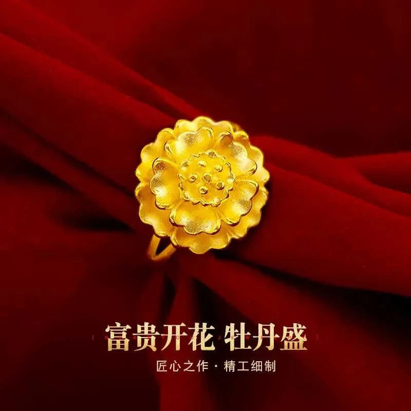 KISS&FLOWER Gold Vintage Flower Open Ring For Woman Birthday Wedding Party Christmas Bride Mother Girlfriend Ladies Gifts RI14 The jack market .AU The jack market .AU Jewellery & Chains $ 49 200000226:29#RI14;200000369:200001539