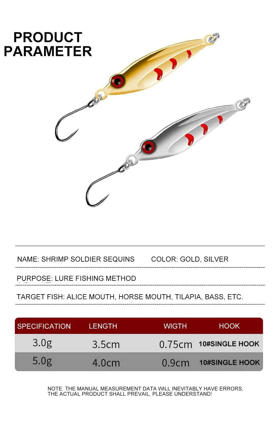 WALK FISH 3g 5g Metal Spoon Sequins Fishing Lure Winter Ice Jigging Crankbait Sinking Artifical Bait With Single Hook For Bass The jack market .AU The jack market .AU Fishing Gear $ 27 14:29#Gold;5:200000530#5g