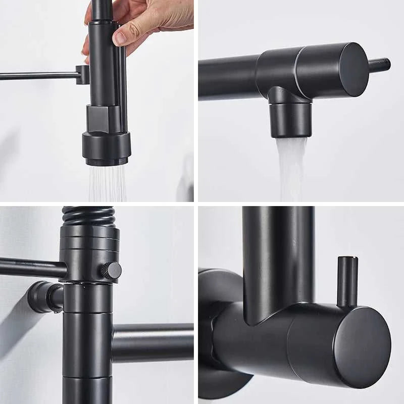 Rozin Matte Black Pull Down Kitchen Faucet Single Cold Water Dual Spouts Kitchen Tap 4 Colors Wall Mounted ABS Nozzle Crane The jack market .AU The jack market .AU Home $ 96 14:496#Gold Faucet;200007763:201336342