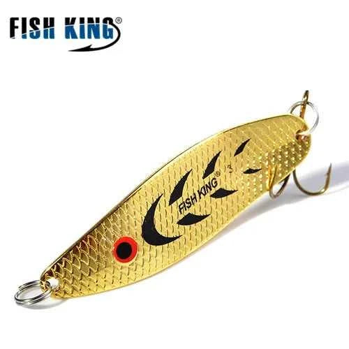 FISH KING 20-30g Metal Spoon Hard Fishing Lure Artificial Wobblers For Trolling Trout Spoon Bait Bass Pike With Treble Hook The jack market .AU The jack market .AU Fishing Gear $ 20 14:200002984#004;5:100014443#30g