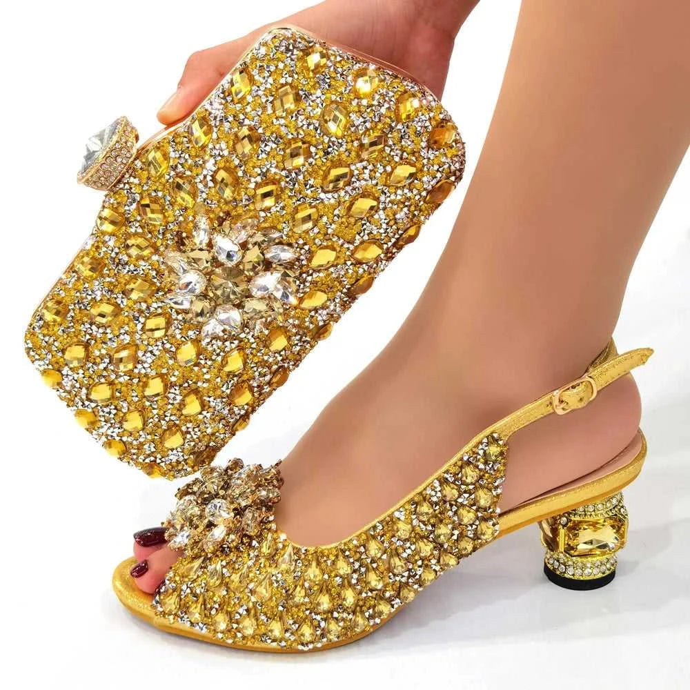 Doershow beautiful Italian Shoes And Bag Sets For Evening Party With Stones Italian Leather Handbags Match Bags!!HWE1-1 The jack market .AU The jack market .AU Step Up Your Style: Trendy Shoes for Every Occasion! $ 128 14:175;200000124:100010482
