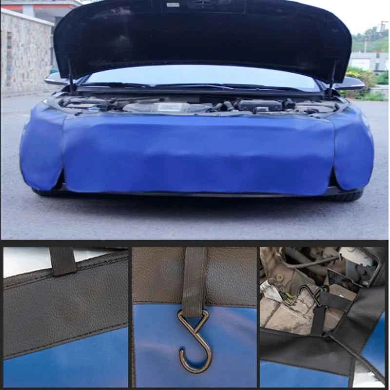 3 pieces of universal magnetic fender cover foldable protector mechanical work mat auto repair mat