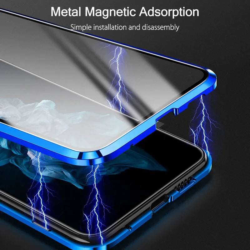 OnePlus 10T 360 Metal Flip Case - Magnetic, Shockproof Glass Protection, Stylish Design