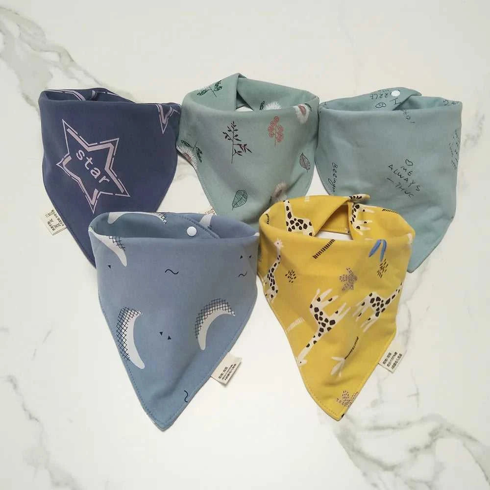 5Pcs/Lot Baby Bandana Bibs Cotton Triangle Double Layer Infant Feeding Burp Cloths Saliva Towel Apron Newborn Accessories The jack market .AU The jack market .AU Mum & Kids: Essential Products for Every Family $ 27 14:173#8;200007763:201336100