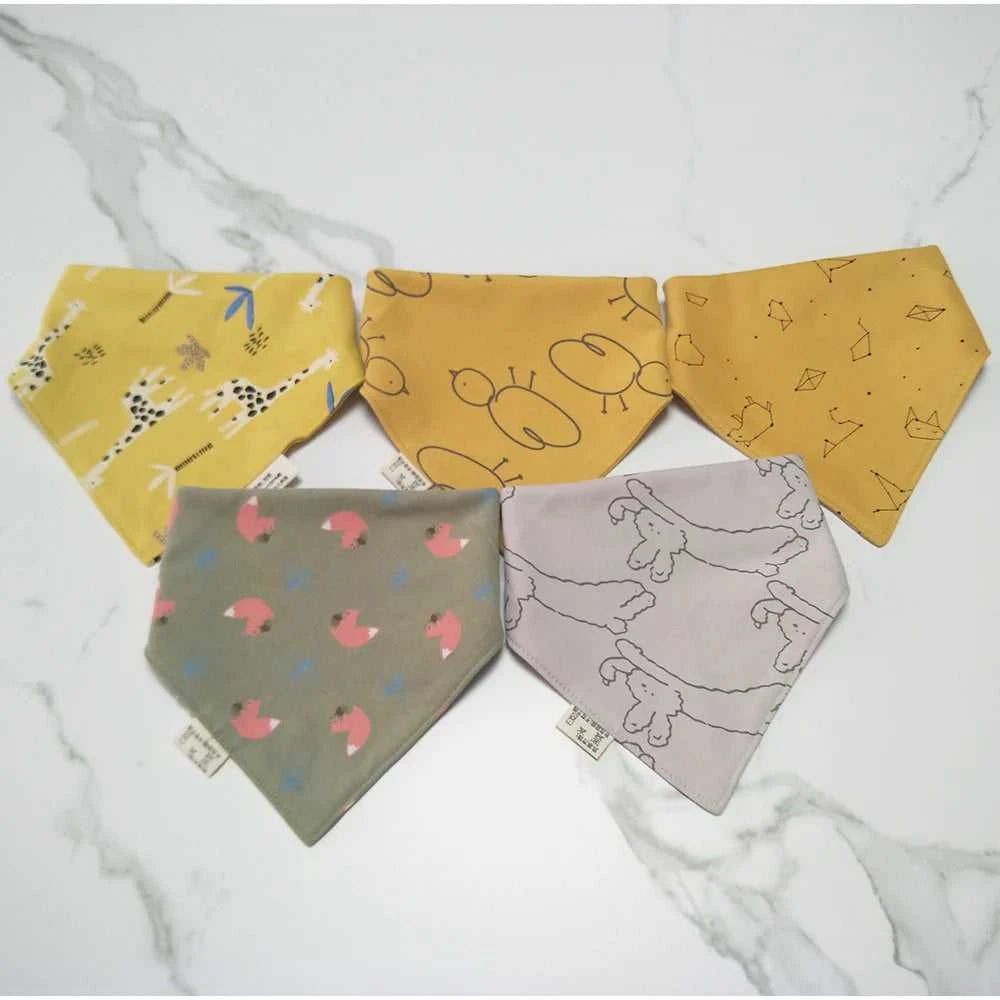 5Pcs/Lot Baby Bandana Bibs Cotton Triangle Double Layer Infant Feeding Burp Cloths Saliva Towel Apron Newborn Accessories The jack market .AU The jack market .AU Mum & Kids: Essential Products for Every Family $ 27 14:173#8;200007763:201336100