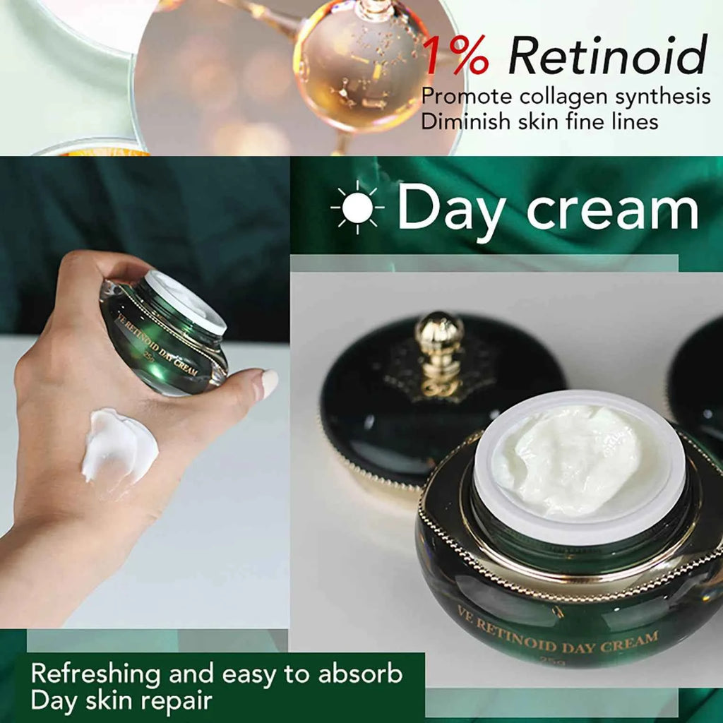 AILKE Retinol Brightening, Anti Wrinkles Cream, For Black, Dark, Brown, Caramel Skin, Lighten Skin Tone, Whitening Face Care Set