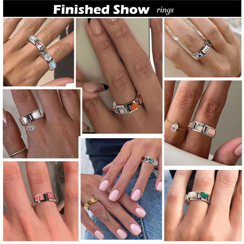 Creative Black Series Cute Rabbit Cat Heart Star Eye Lips Italian Charm Links Fit 9mm Stainless Steel Bracelet DIY Making Gifts The jack market .AU The jack market .AU Jewellery & Chains $ 52 200001034:200003757#A14;200007763:201336100
