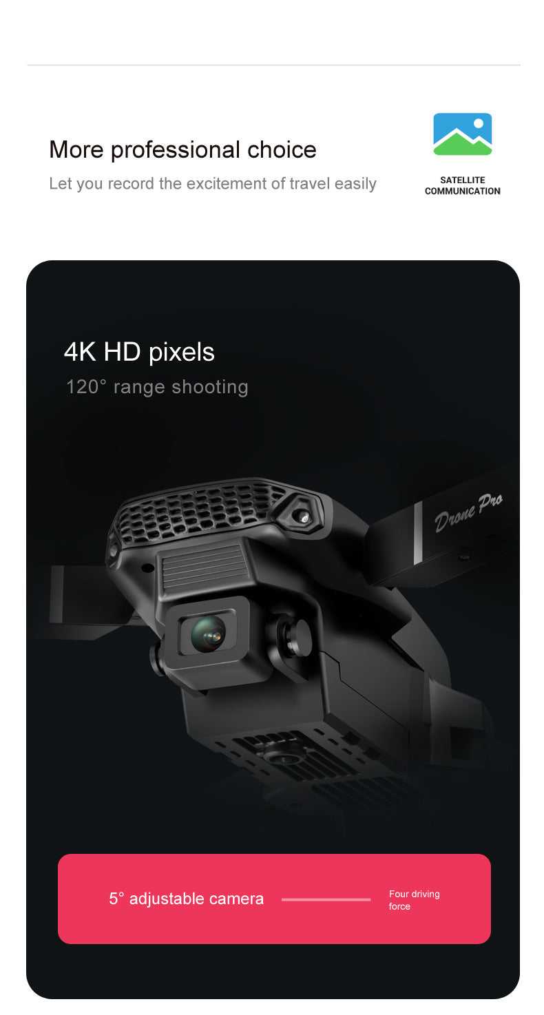 E88pro Drone Professional Dron Optical Flow 4k Dual Camera Aerial Photography Four Axis Aircraft RC Quadrotor children's toys The jack market .AU The jack market .AU Drones $ 72 14:1052#Gray-Two Camera