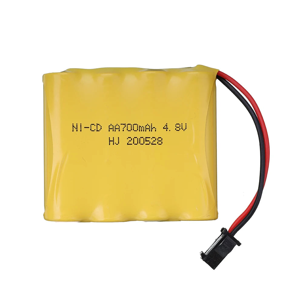 ( SM Plug ) 4.8v Ni-CD Battery / 4.8v charger For Rc toys Cars Tanks Robots Boats Guns AA 700mah 4.8v Rechargeable Battery Pack