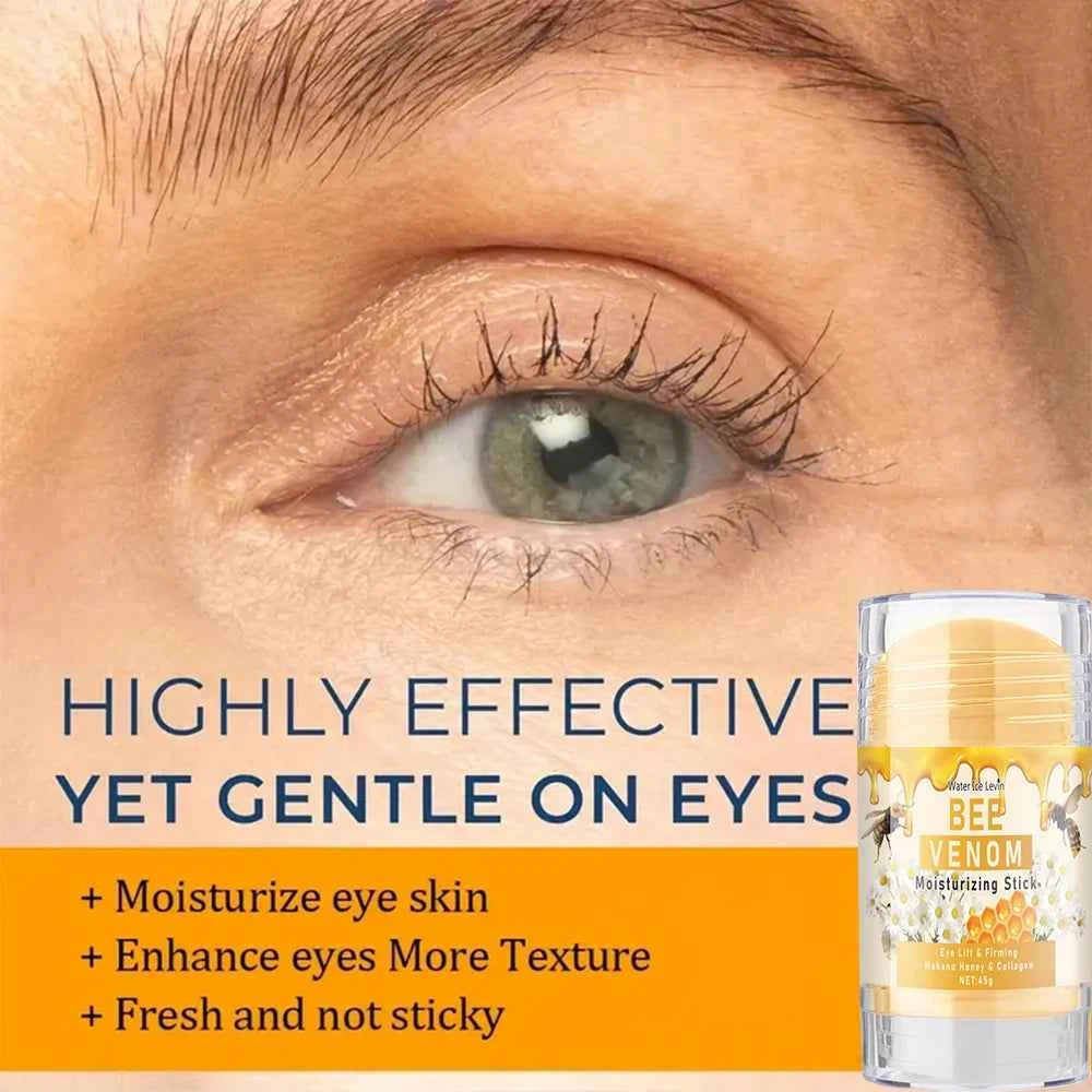 Bee Venom Eye Cream Stick Is a Light Beige Hydrating and Moisturizing Around the Eyes, Protecting and Nourishing, Making Light Beige Softer