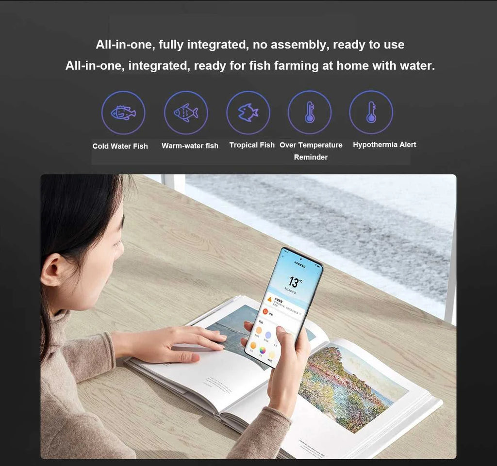 NEW MIJIA Smart Fish Tank MYG100 Work With Mijia APP Mobile Controlled Remote Feeding Smart Lighting System Light Aquarium20L The jack market .AU The jack market .AU Home $ 131 14:366#Add UK Adapter