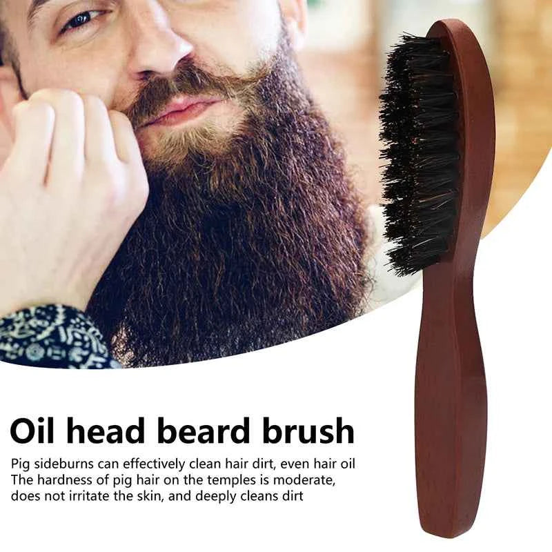 1PC Black Professional Fade Brush Barber Neck Sweeping Brush Comb Haircut Accessories Facial Cleaning Tools For Men Brushes Comb
