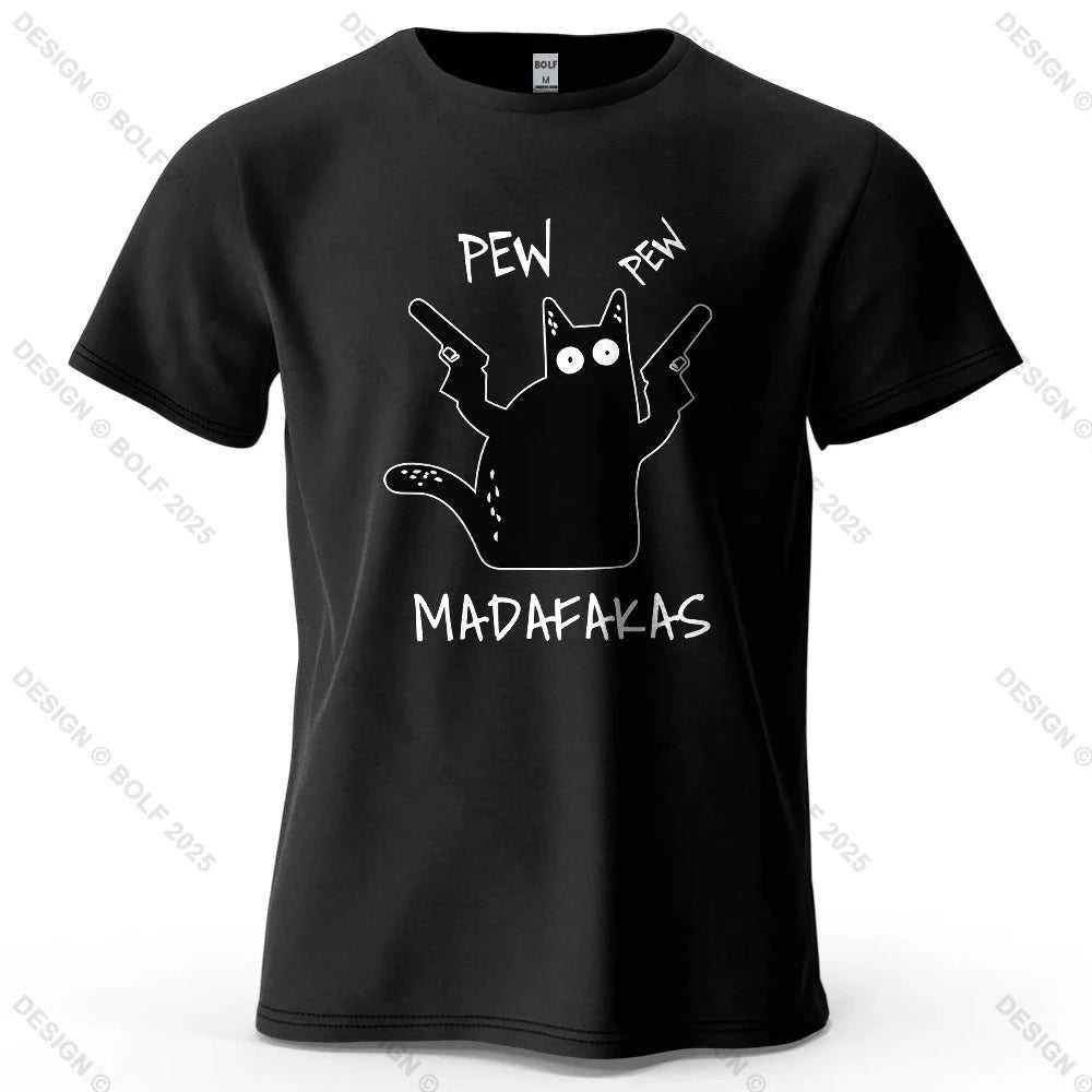 Cool Cat Funky Printed Men's T-Shirt 100% Cotton Oversized Humorous Graphic Tees for Women Tops Tees Casual Streetwear The jack market .AU The jack market .AU Men Fashion $ 31 14:200002984#Wine Red;5:361385