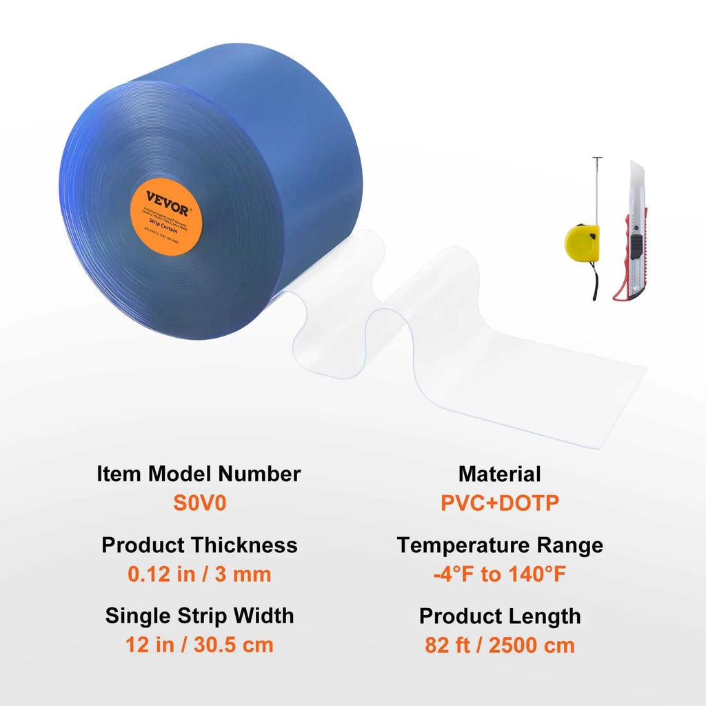 SucceBuy 50/100/150ft PVC Strip Curtain 8"/12" Clear Smooth Plastic Door Strips Curtain Bulk Roll for Warehouses Factories The jack market .AU The jack market .AU Home $ 174 14:201504127#164 ft x 8 in;200007763:201336106