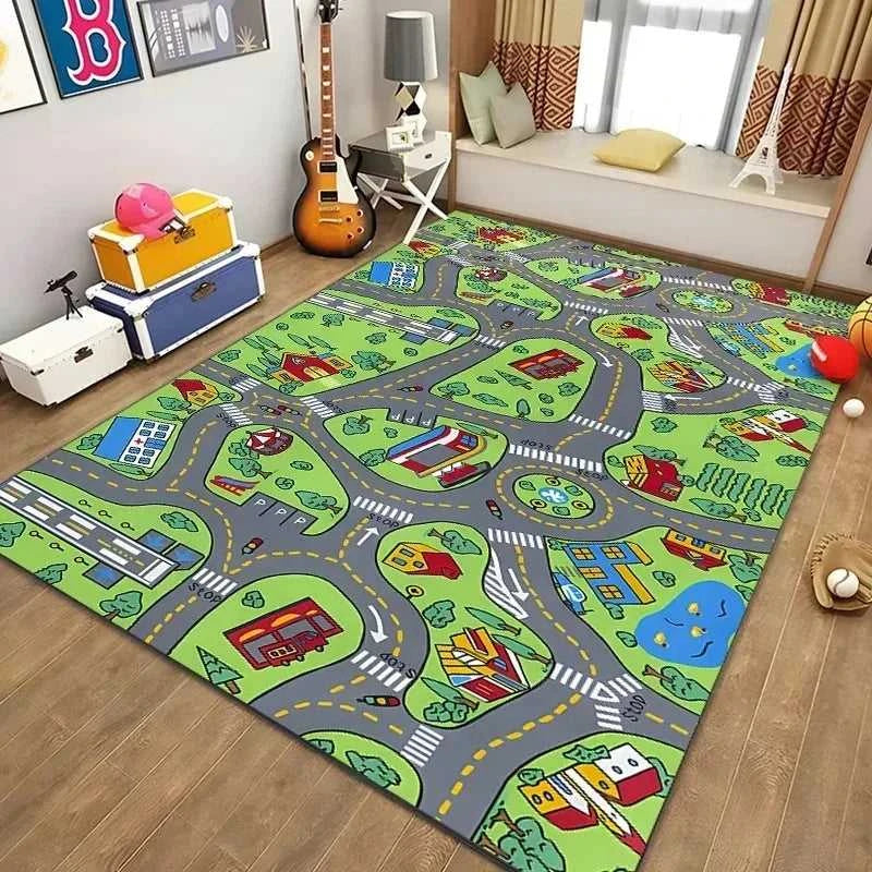 Traffic Road Pattern Mat Kids Play Rug Educational Toy Children's Room Floor Mat Home Decoration Colorful Vehicle Design Carpet The jack market .AU The jack market .AU Home $ 56 14:496#5;5:458380415#120x160cm