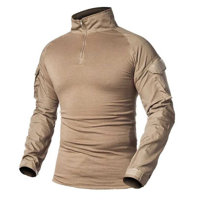 Men's Camouflage Tactical Shirt 1/4 Zip Long Sleeve Combat T Shirt Cotton Camo Uniform Airsoft Shirts The jack market .AU The jack market .AU Men Fashion $ 48 14:365458#CP;5:4182#CN XXL